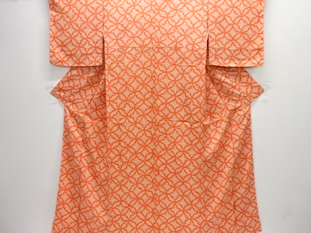 未使用品　疋田七宝模様小紋着物